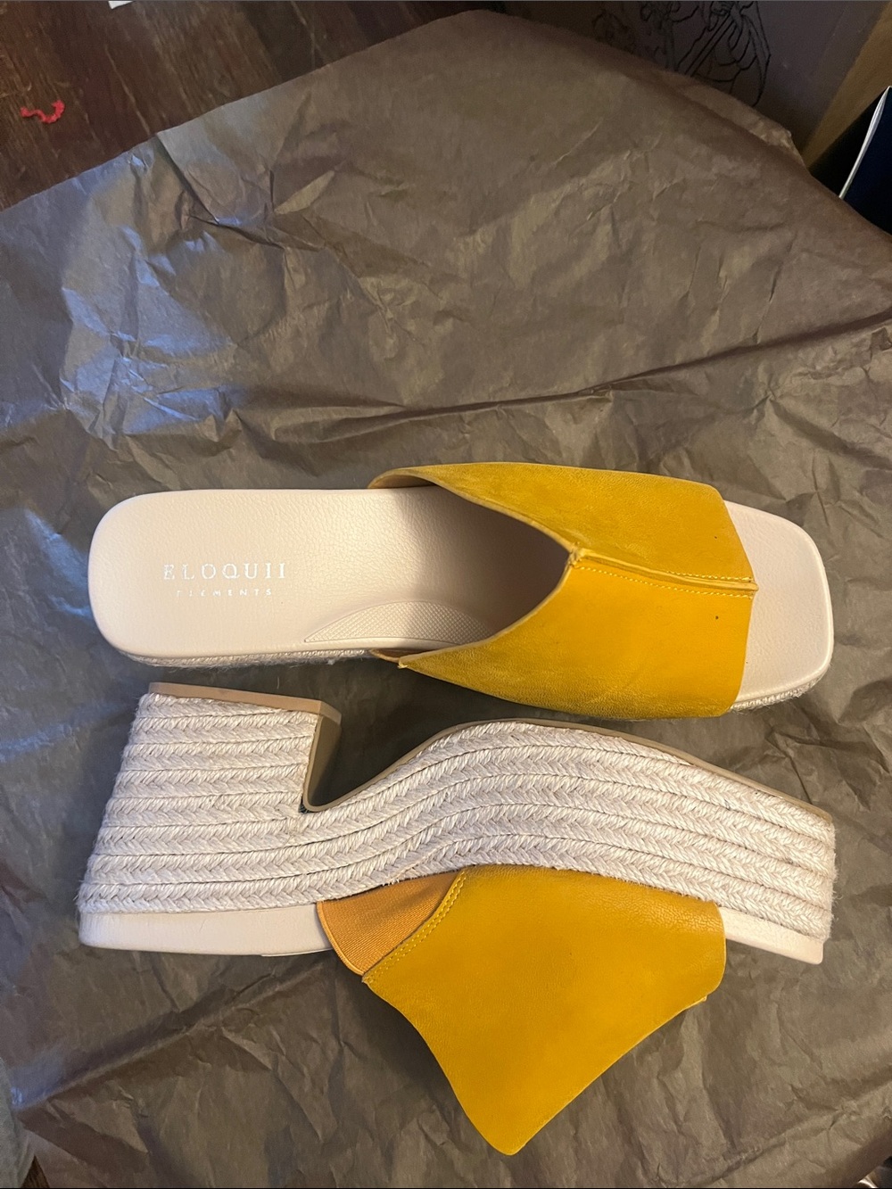 Eloquii Braided Platform Slide Sandals